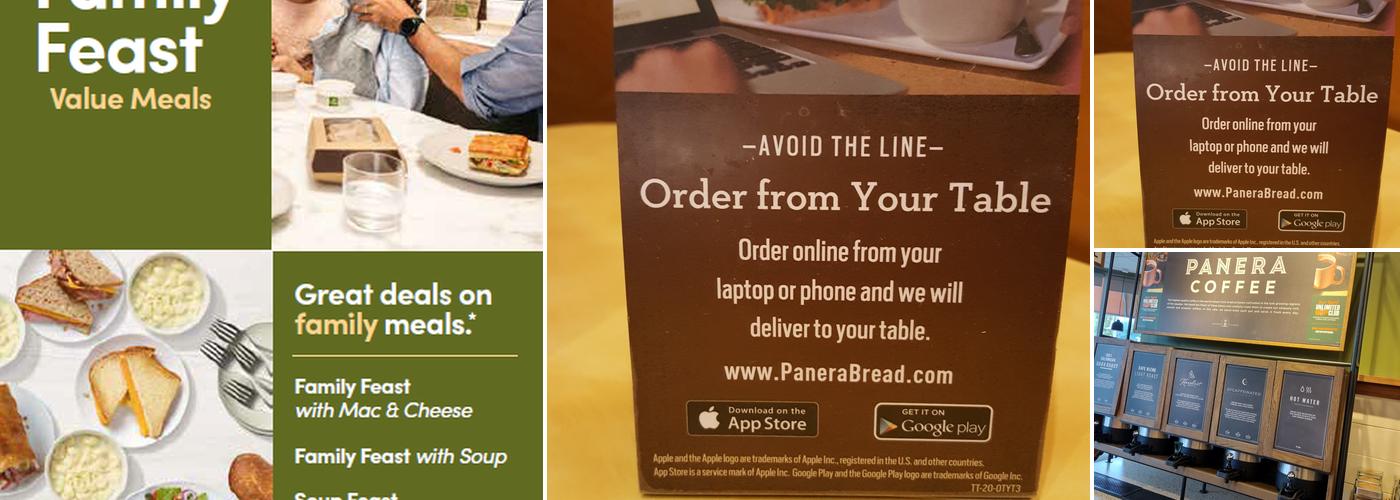 Panera Bread Menu