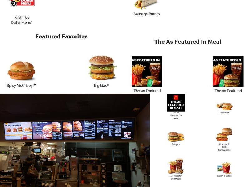 McDonald's Menu