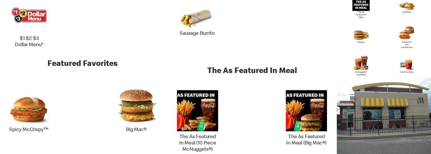 McDonald's Menu