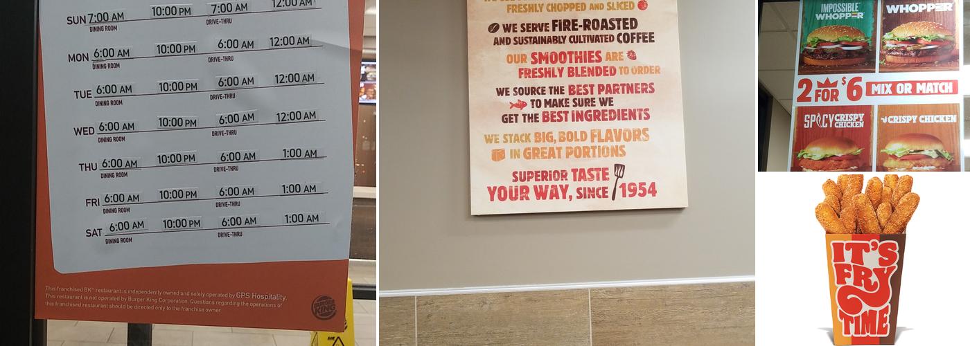 Burger King Menu