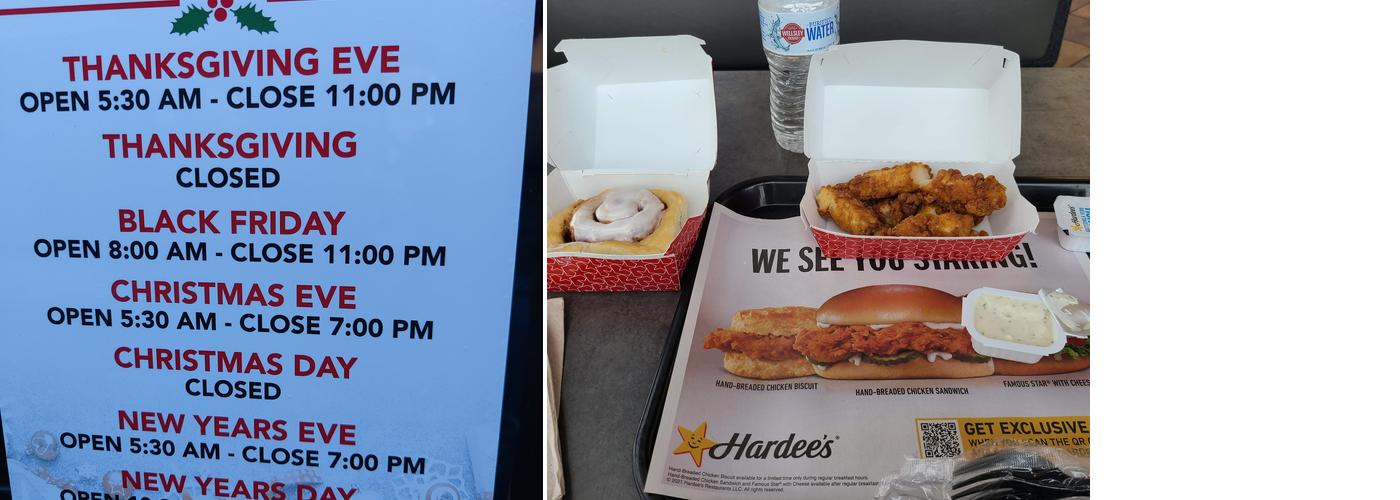 Hardee's Menu