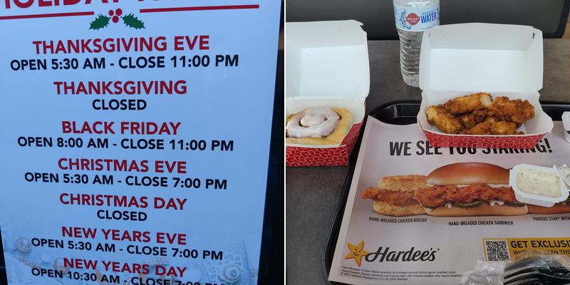 Hardee's Menu