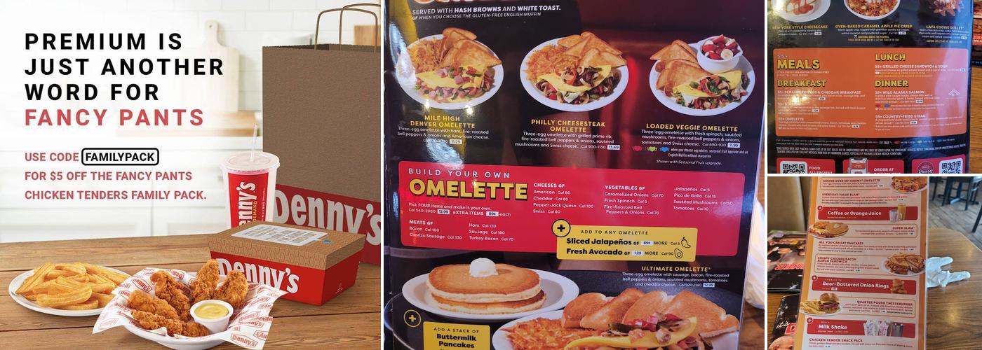 Denny's Restaurant Menu