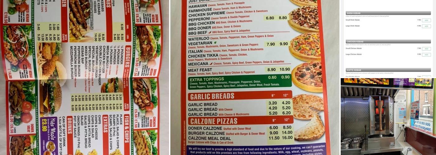 Welshpool Kebab House Menu