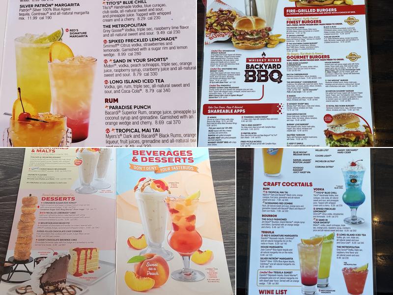 Red Robin Gourmet Burgers and Brews Menu
