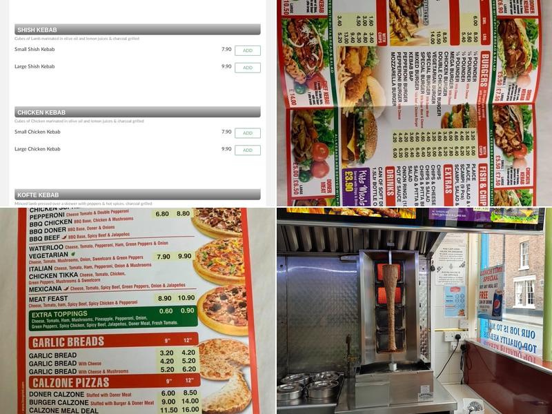 Welshpool Kebab House Menu