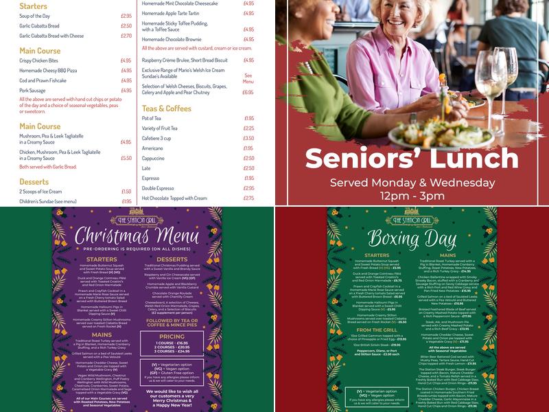 The Station Grill Menu