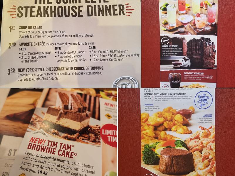 Outback Steakhouse Menu