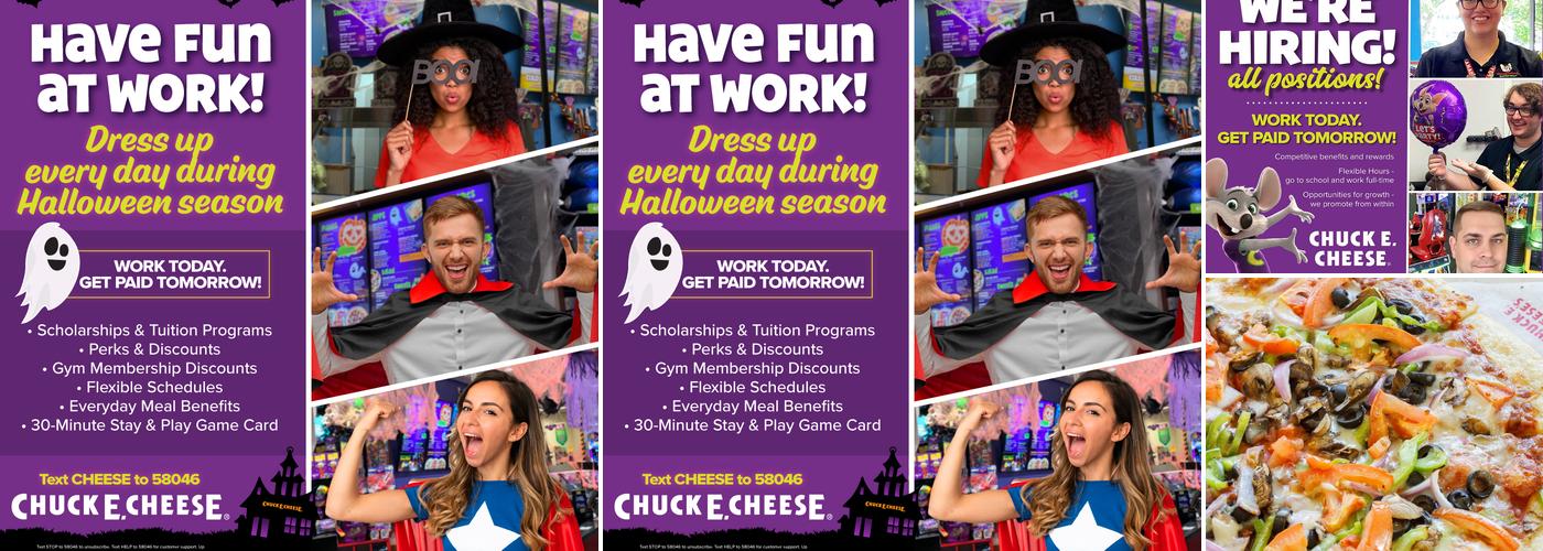 Chuck E. Cheese Menu