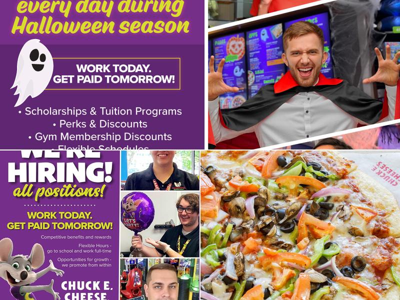 Chuck E. Cheese Menu