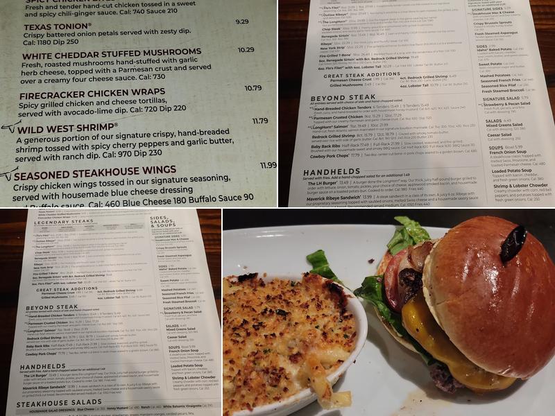 LongHorn Steakhouse Menu