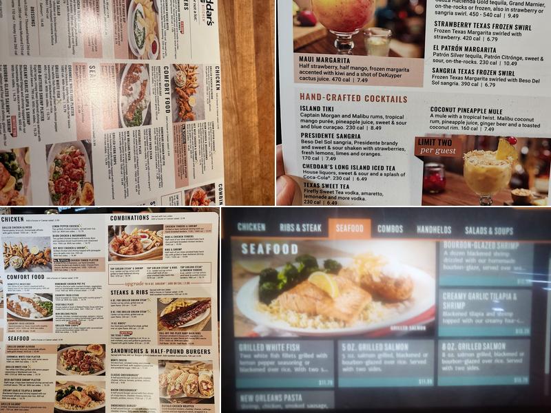 Cheddar's Scratch Kitchen Menu