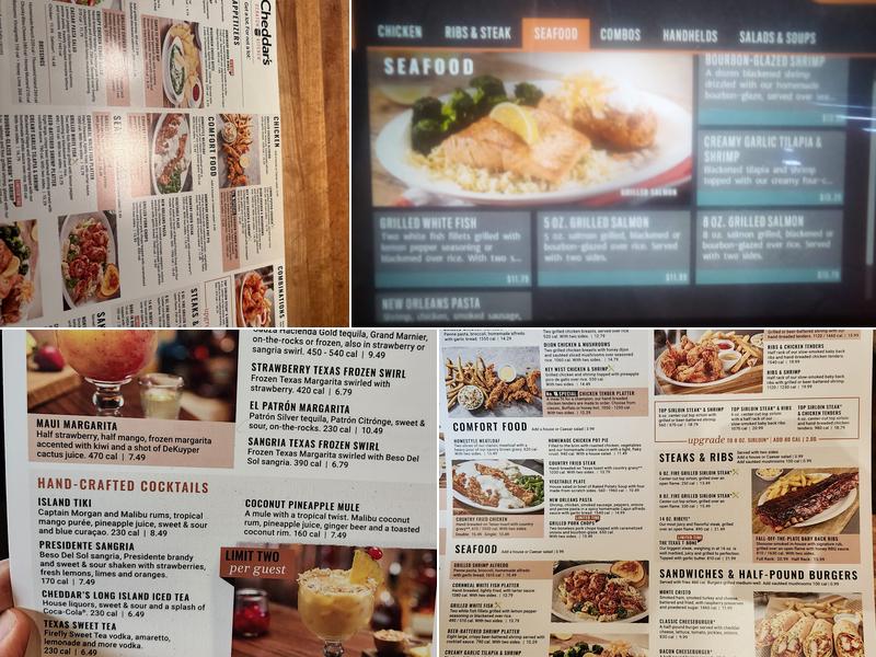 Cheddar's Scratch Kitchen Menu