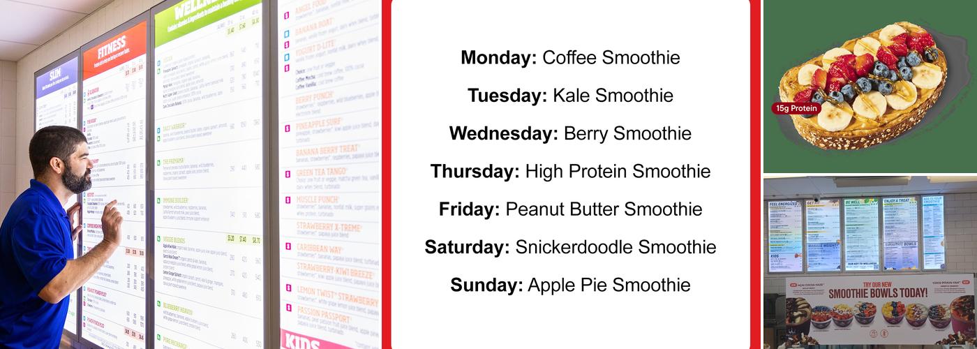 Smoothie King Menu
