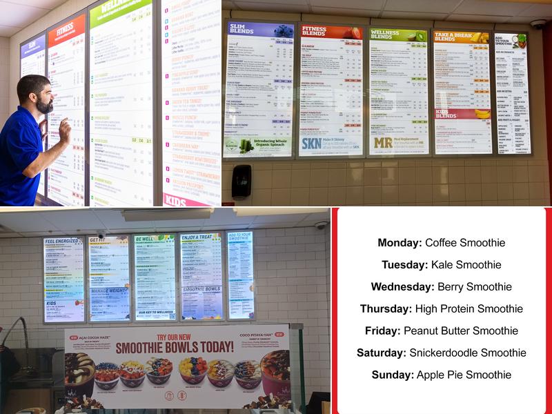 Smoothie King Menu
