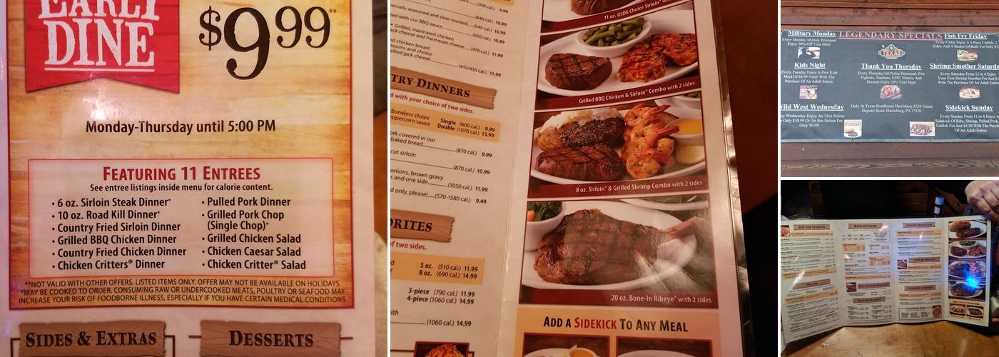 Texas Roadhouse Menu
