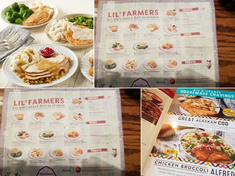 Bob Evans Menu