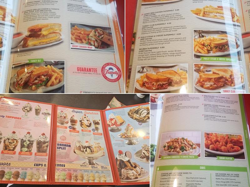 Friendly's Menu