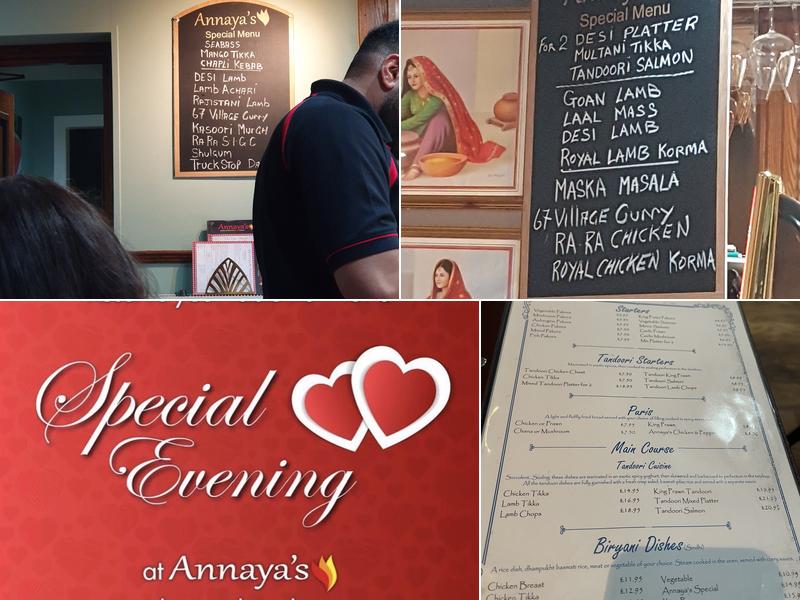 Annaya's Indian - Helensburgh Menu