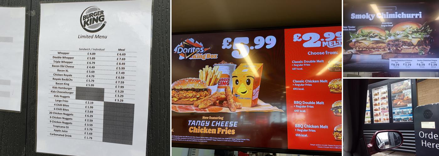 Burger King Menu