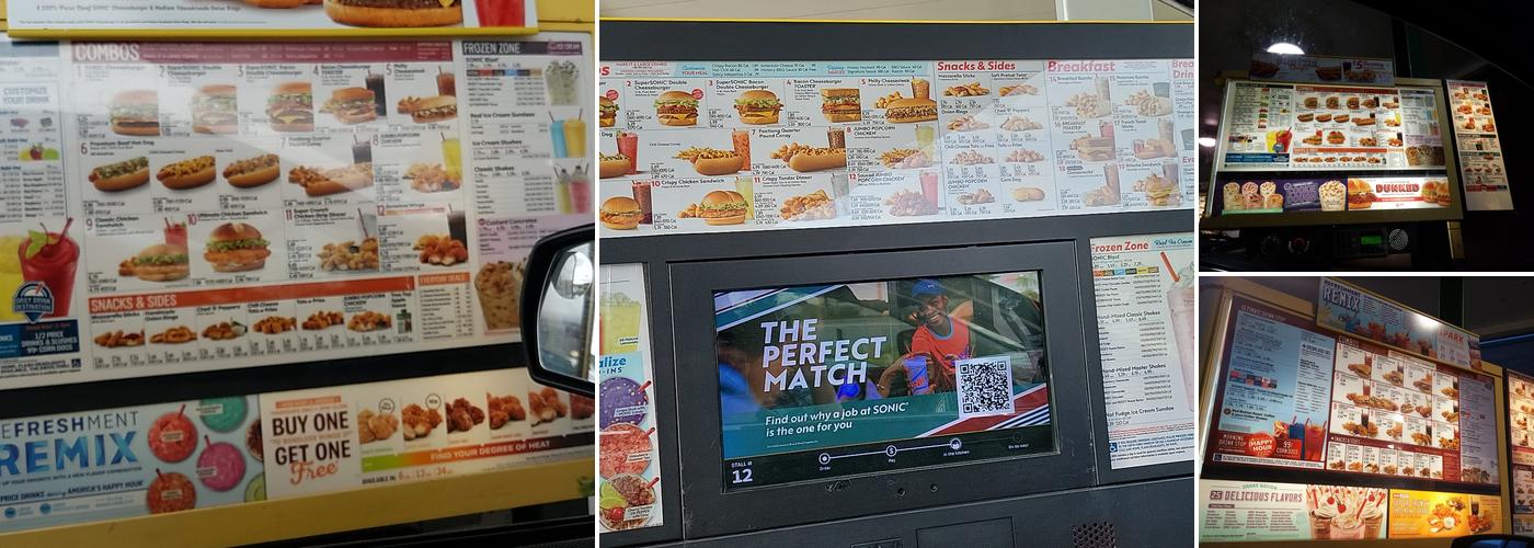 Sonic Drive-In Menu