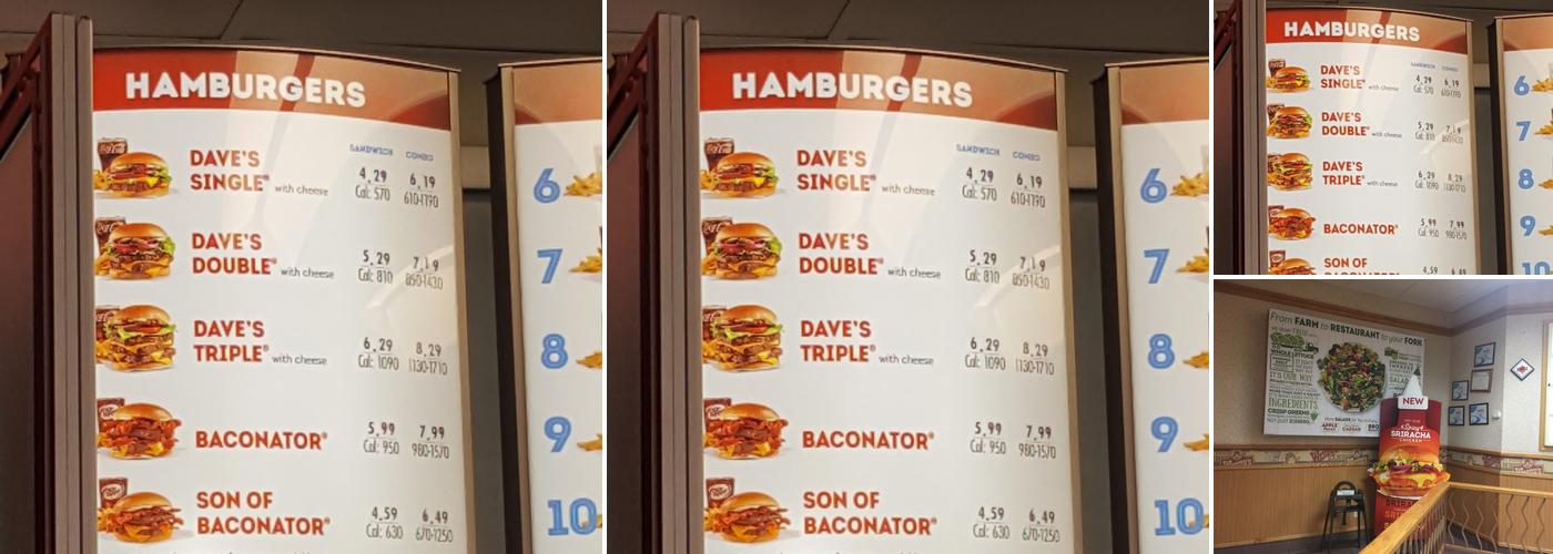 Wendy's Menu
