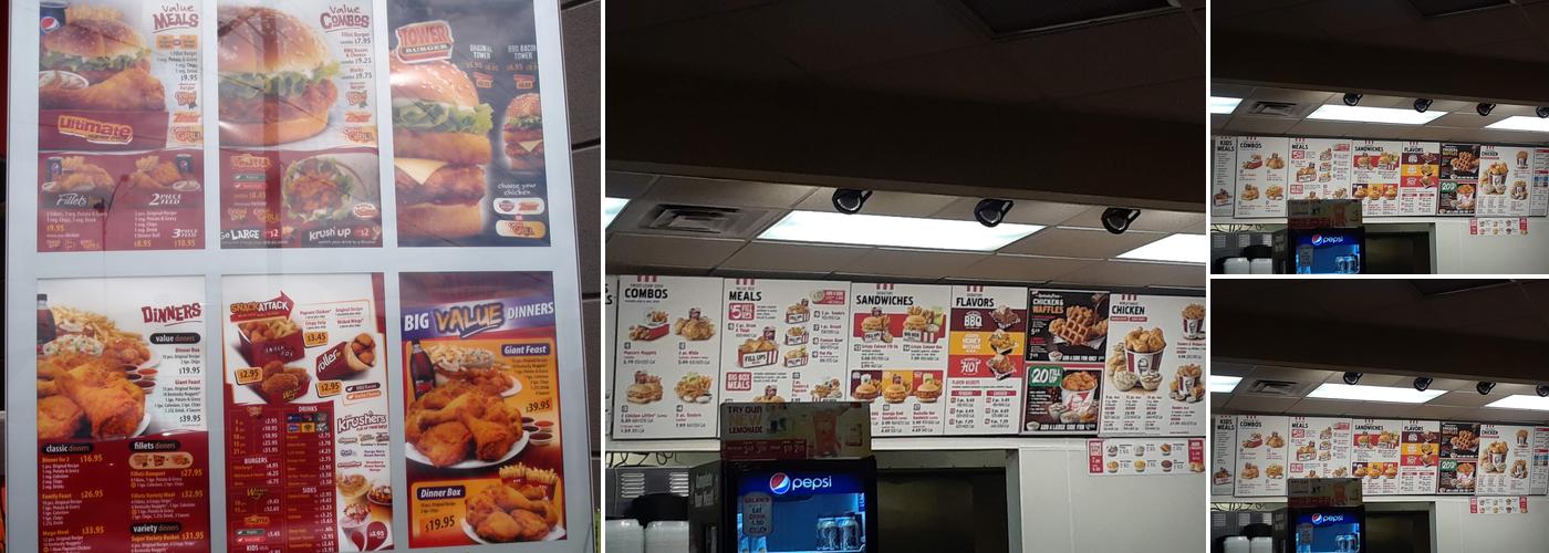 KFC Menu