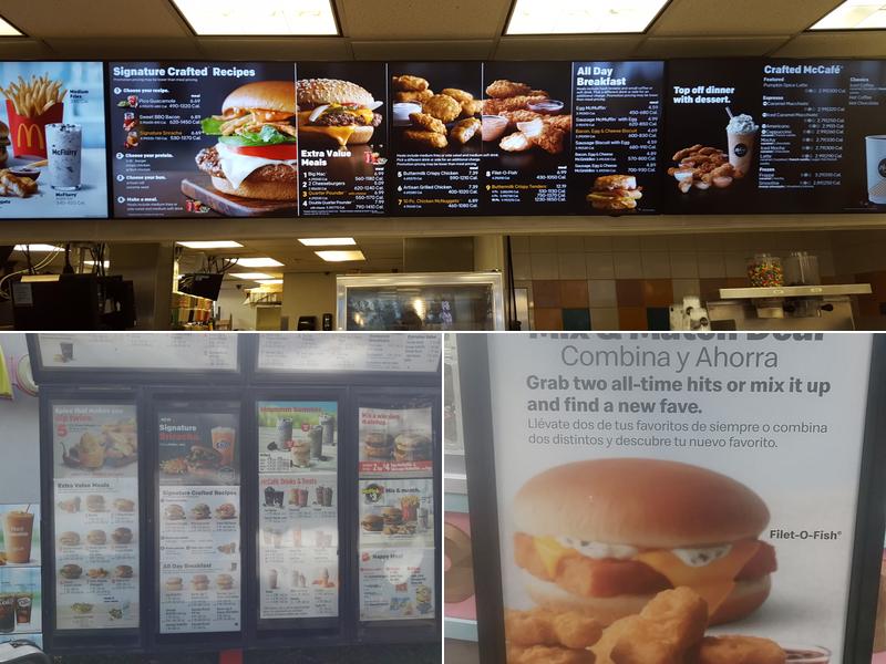 McDonald's Menu