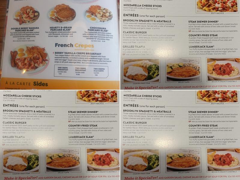 Denny's Menu