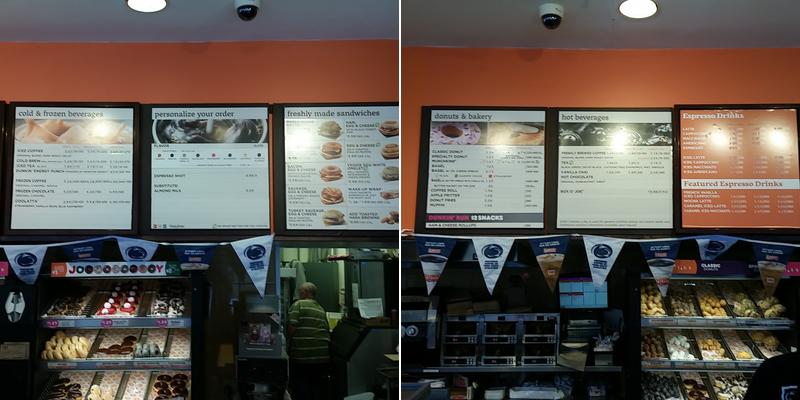 Dunkin' Menu
