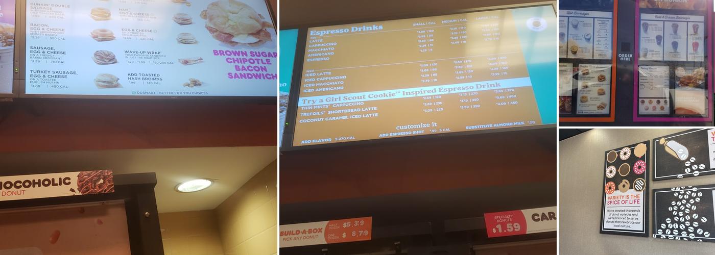 Dunkin' Menu