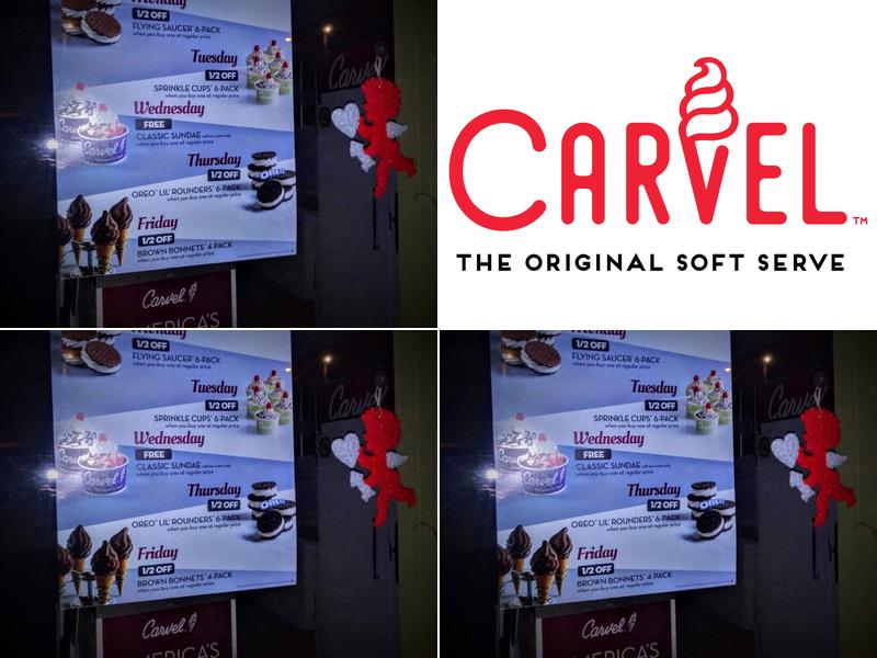 Carvel Menu