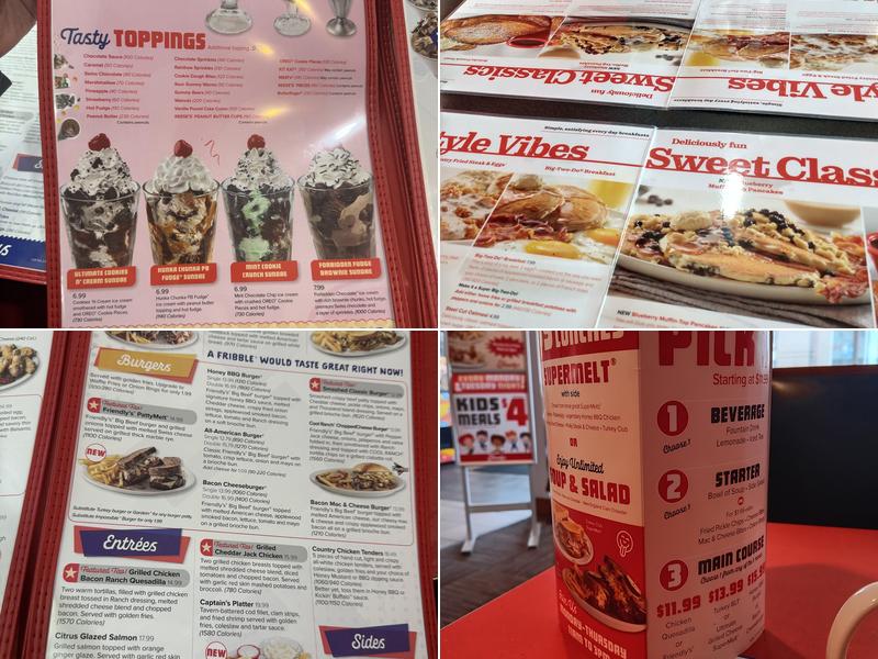 Friendly's Menu