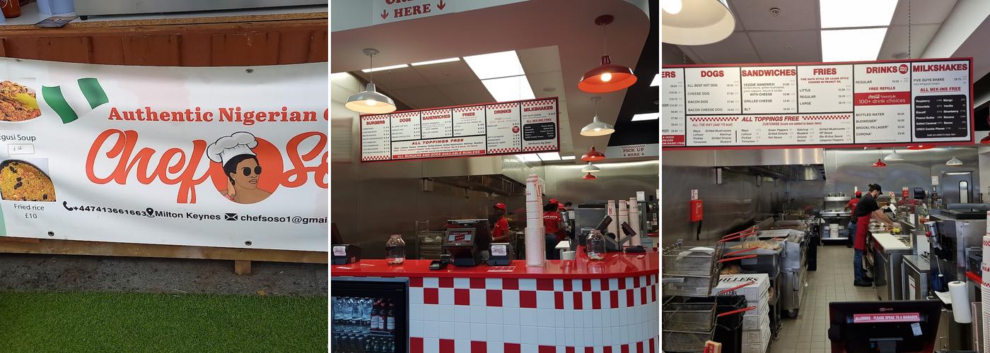 Five Guys Milton Keynes Xscape Menu