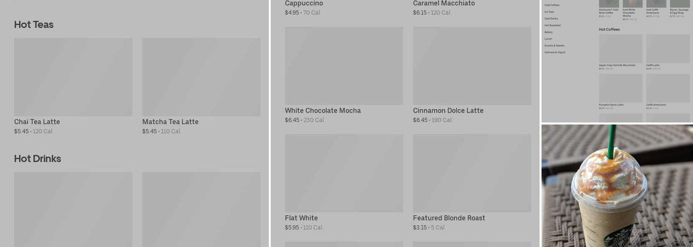 Starbucks Menu
