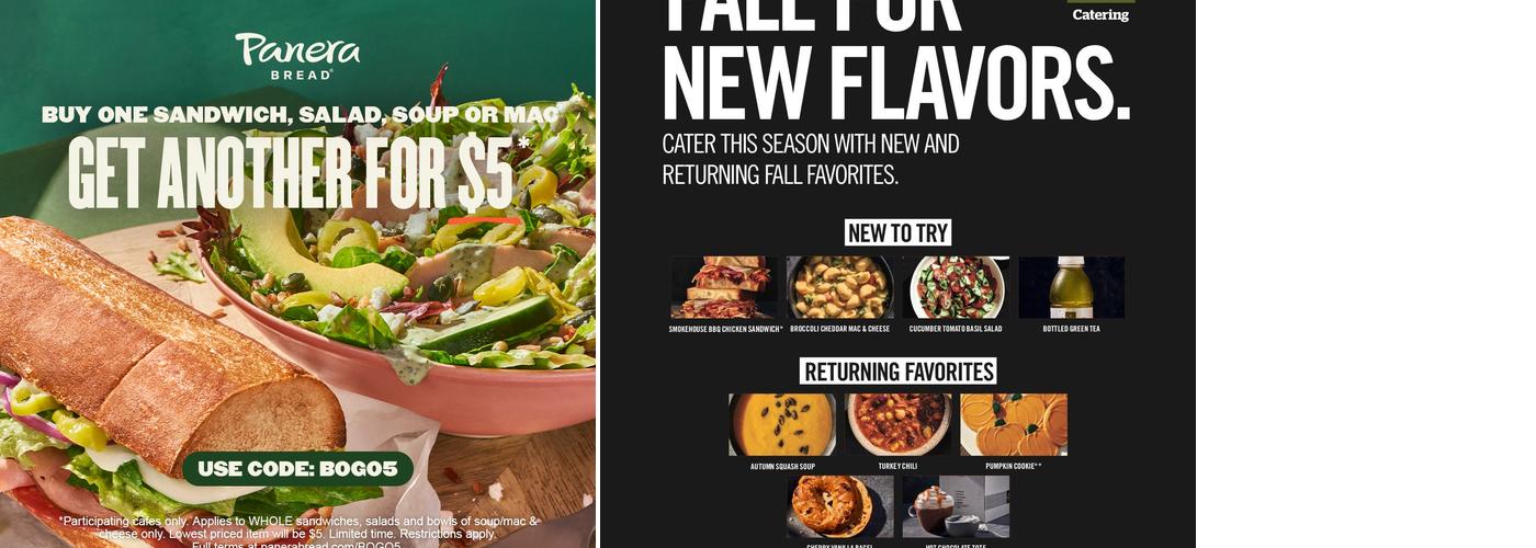 Panera Bread Menu