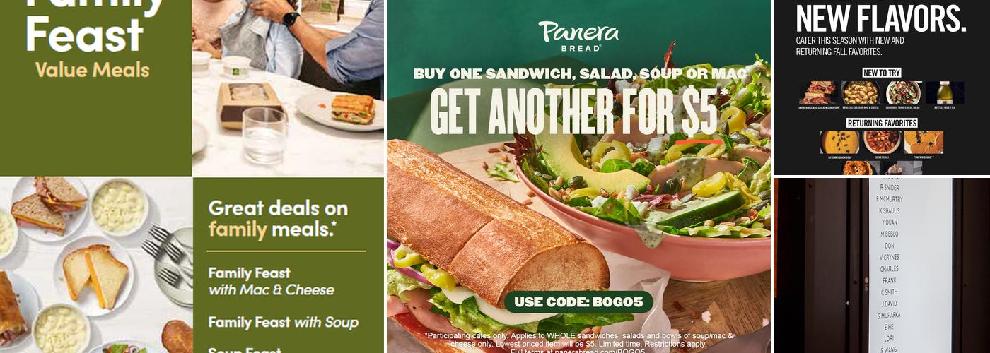 Panera Bread Menu
