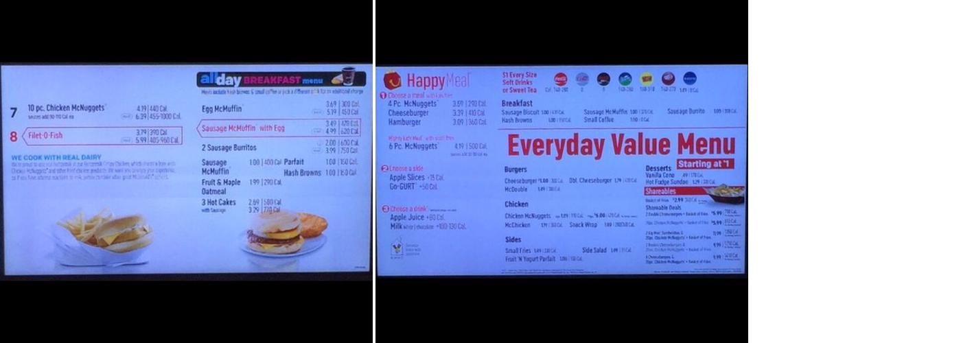 McDonald's Menu