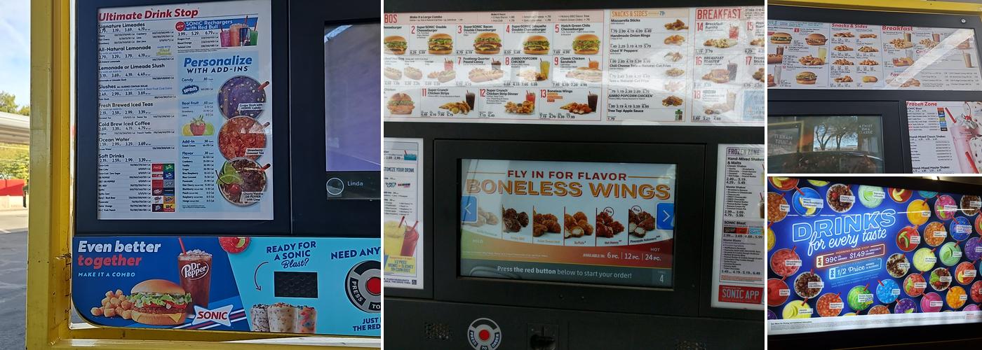 Sonic Drive-In Menu