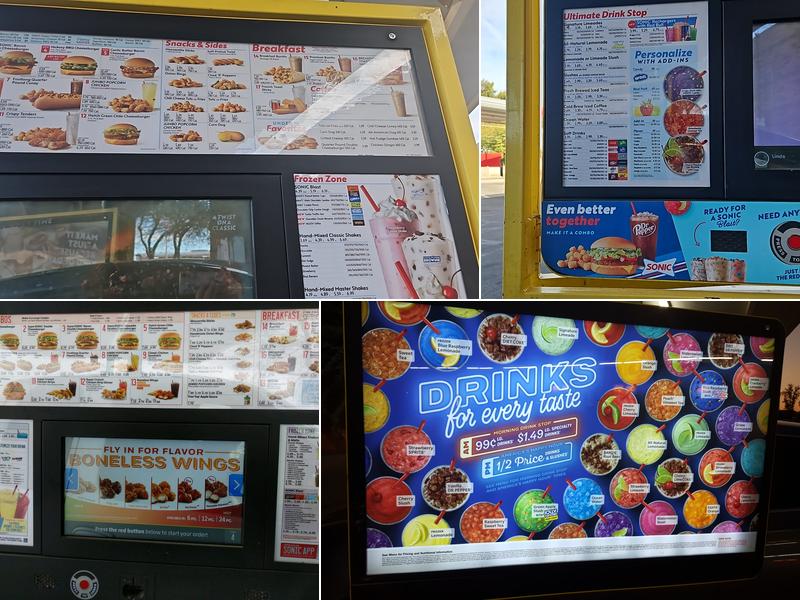 Sonic Drive-In Menu