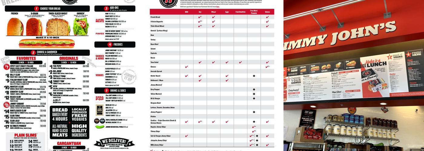 Jimmy John's Menu