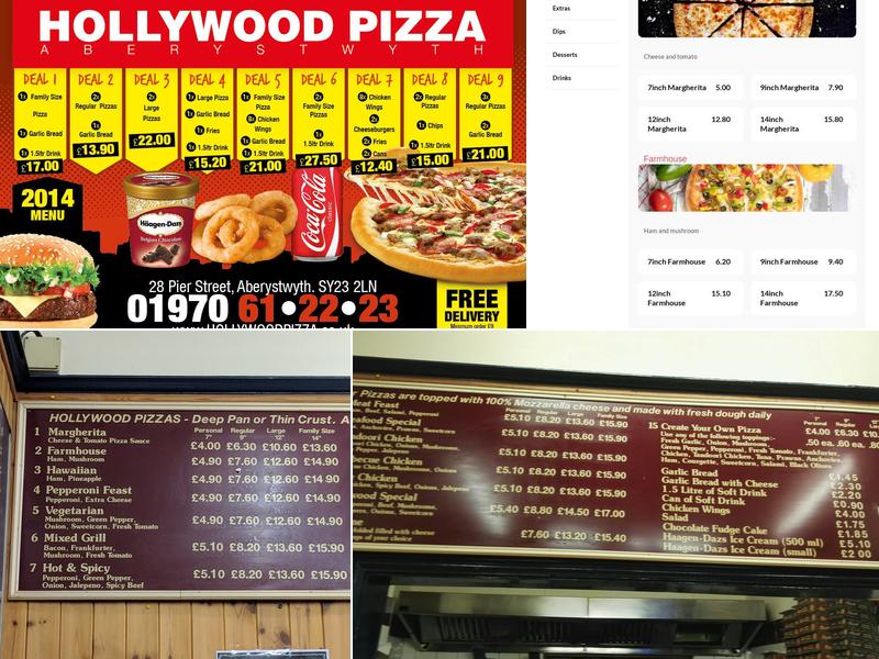 Hollywood Pizza Menu