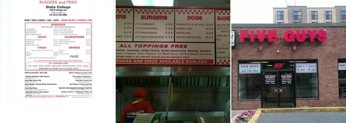 Five Guys Menu