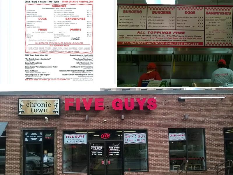 Five Guys Menu