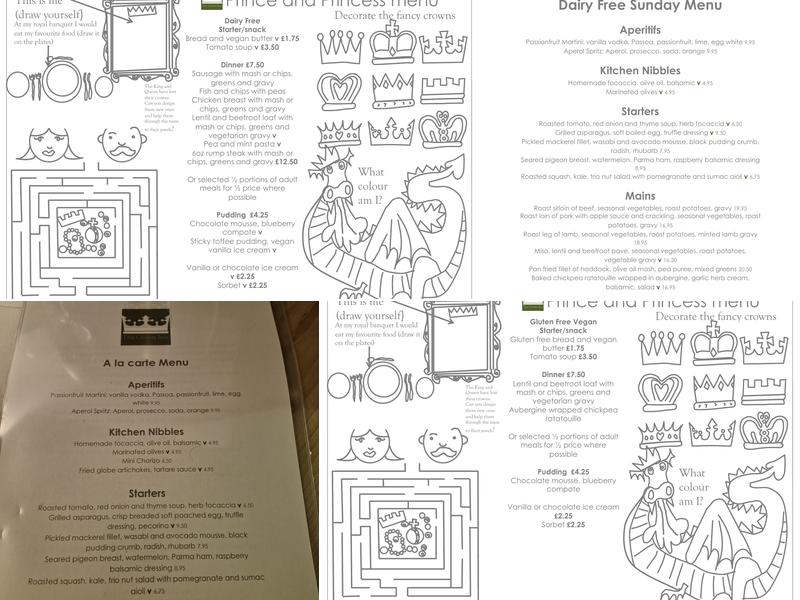 The Crown Inn Menu