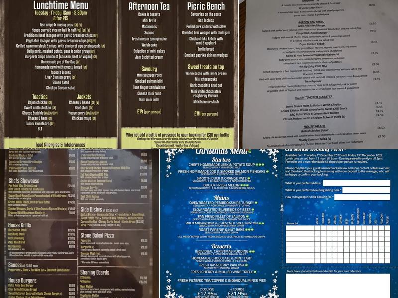 Bryncae Arms Menu