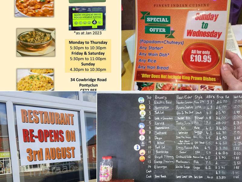 Indiaah Restaurant Menu