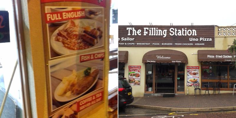 The Filling Station Menu