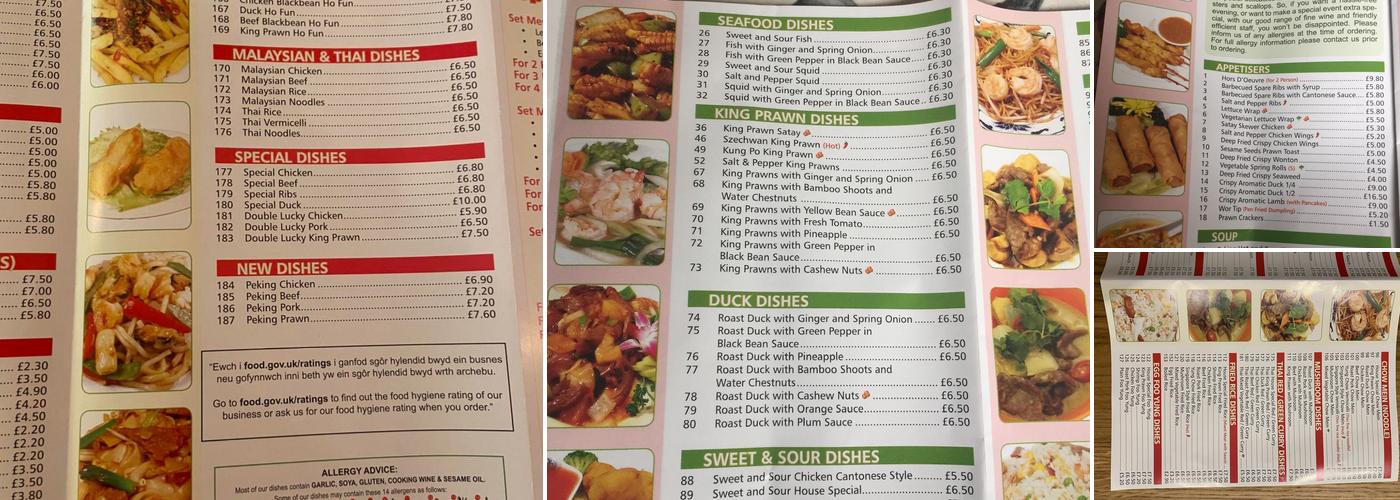 River View Chinese Restaurant Menu