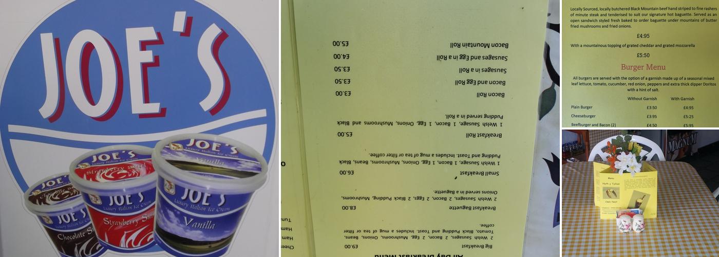 Owls Nest Tea Room Diner Menu